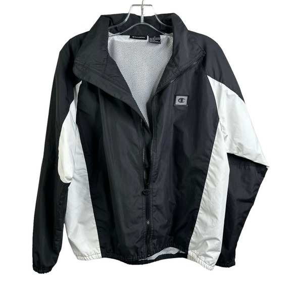 Womens Champion Running Full Zipper Front Jacket Reflective Strip Pockets Medium - Picture 1 of 7